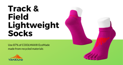 Track & Field Lightweight Socks - Sustainable moisture-wicking cooling performance